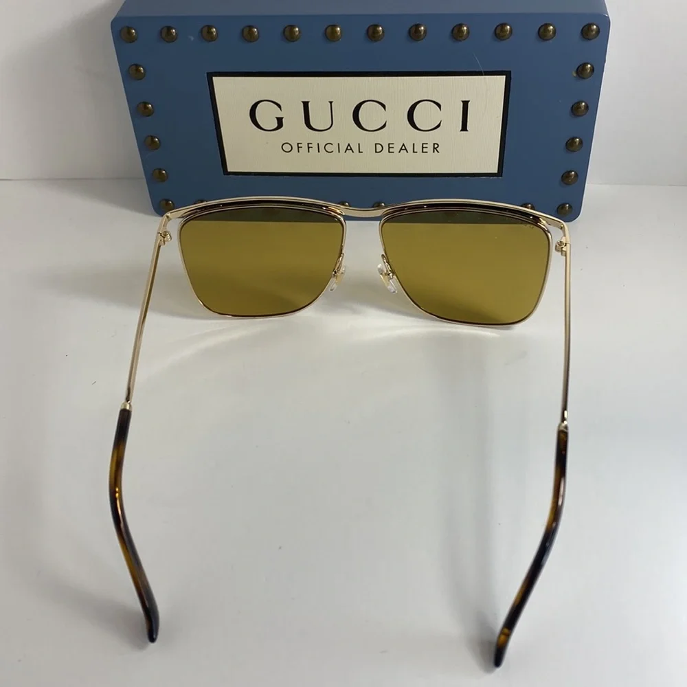 💯 - GUCCI New Authentic Oversized Sunglasses GG0821S-30009535003
